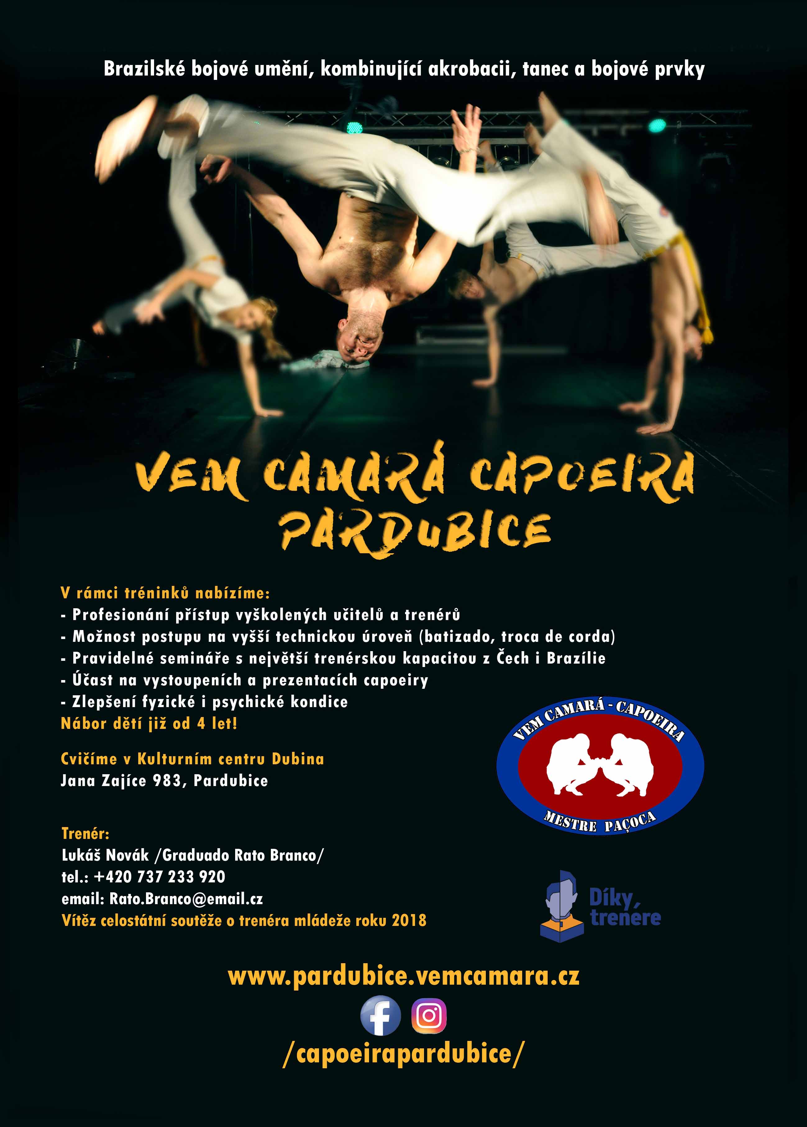 Leták Capoeira Pardubice