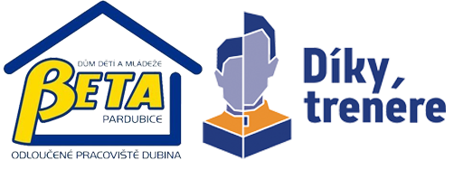 Logo DDM Beta a logo Díky, trenére